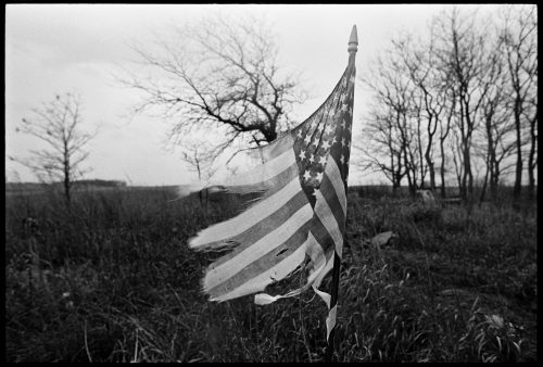 Tattered Flag, a photograph by Brian Lanker