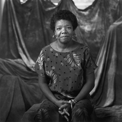 Maya Angelou, a photograph by Brian Lanker