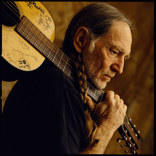 Willie Nelson, a photograph by Brian Lanker